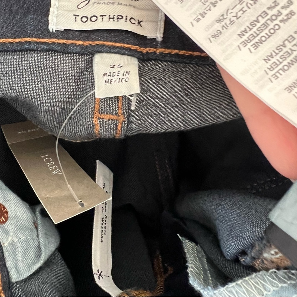 NWT J.Crew Women’s Toothpick Jean - Picture 7 of 10